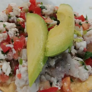Tostada de Ceviche