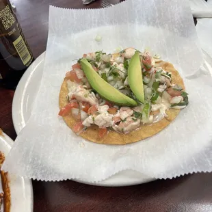 Tostada de Ceviche