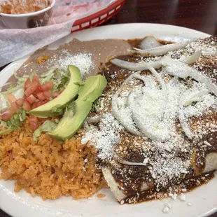 Enchiladas de Mole Poblano yes!