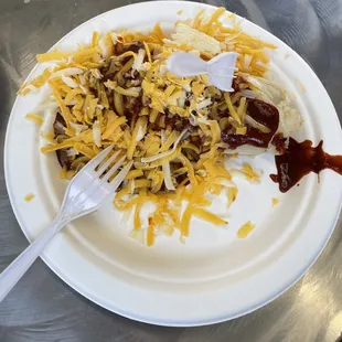 Tamal with a bunch of cheese