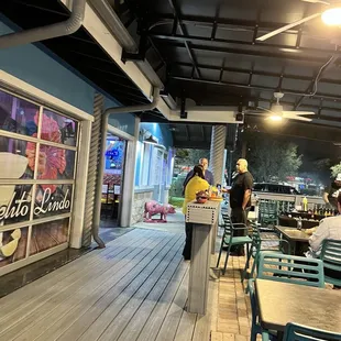 Outdoor seating area