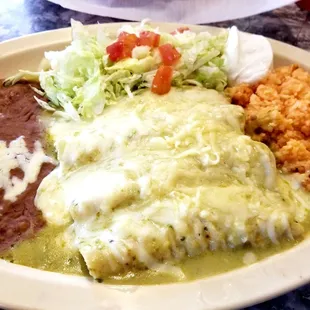 Green Chicken Enchiladas.