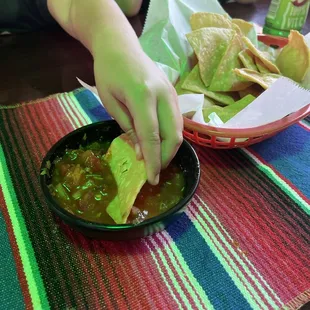 Excellent salsa and dip