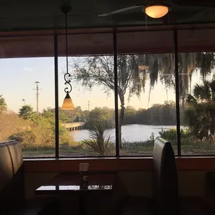 View of the river before sunset