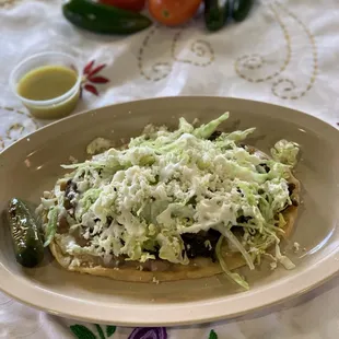 Huaraches with choice of meat
