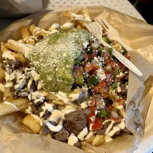 Carne asada fries without nacho cheese
