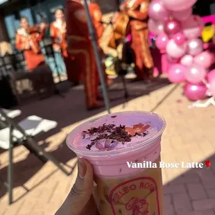 Vanilla Rose latte