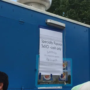 They offered Specialty Pupusas!