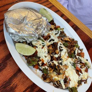 alambre with chorizo and chicken