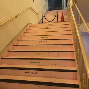 Stairs leading to theatre level