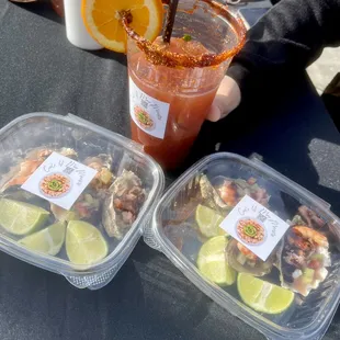 Oyster Shots &amp; Michelada Mix