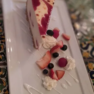 Raspberry cheesecake