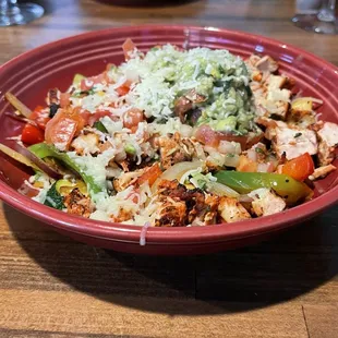 Fajita Bowl with chicken