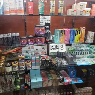 CBD products. They have a lot of popular brands such as Delta 8, Koi, and EZNITE.