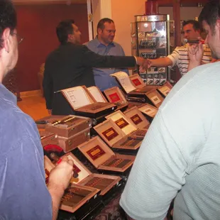 Rocky Patel and Christopher Mey visit Cigar Castle.