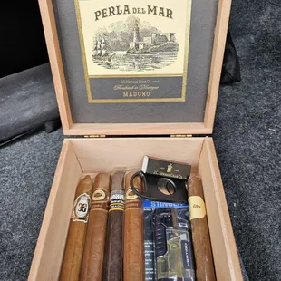 Bought an empty box for $3 and filled it with a variety from The Exchange.