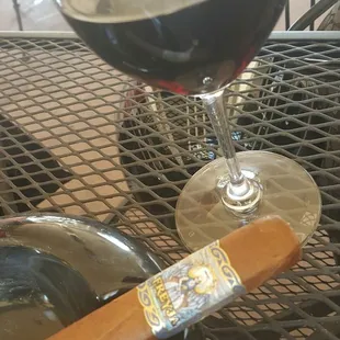 Nice spot to enjoy a glass of Cabernet and smoke a cigar.