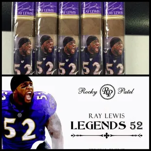 Our newest cigar Ray Lewis Legends 52 by Rocky Patel...come pick up some while they last at Cigar Time