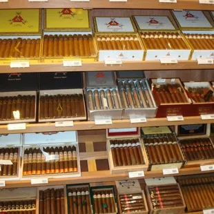 Inside walk in humidor...