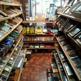 a view of a cigar shop