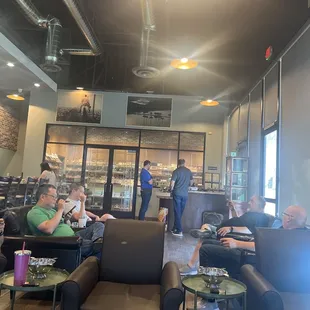 Cigar lounge area