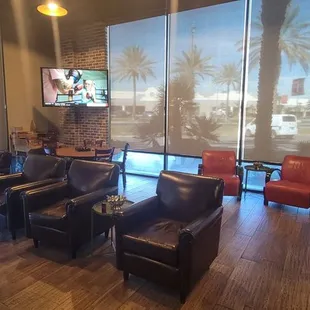 Good seating open and inviting