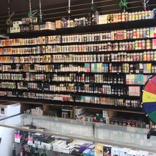 We sale Variety of Ejuice, ecigs, a lot of selections on water pipes, a lot of selection of CBD products and etc...