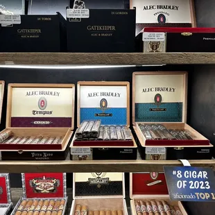  a display of cigars