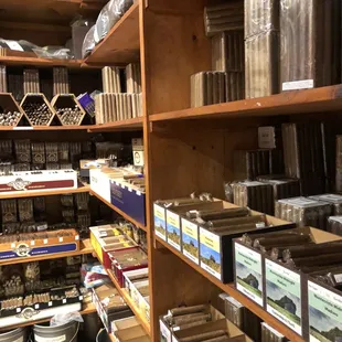 Walk-in humidor.