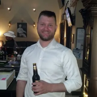 This boy knows cigars! Stop down and have Dustin help you find a good cigar and cocktail.