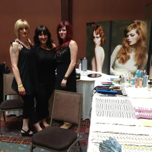 Spreading the love at "Girl's Night Out" at the Hard Rock Hotel &amp; Casino.