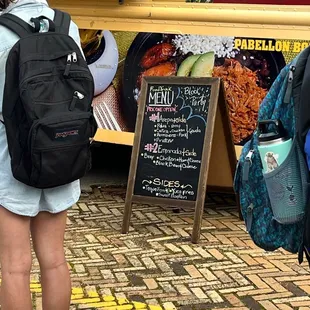 Special menu for event