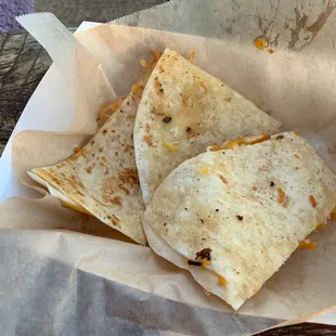 Kids cheese quesadilla