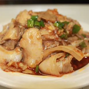 a plate of food on a table