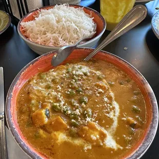 Mutter Paneer Dinner