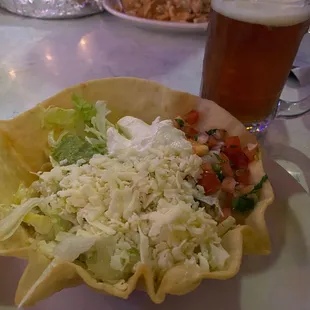 Shrimp Taco Bowl, with actually a lot of shrimp.