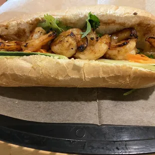 Great shrimp sandwich.
