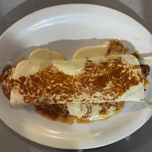Burrito Grande with steak