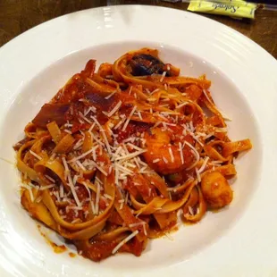 Spicy Seafood Pasta.