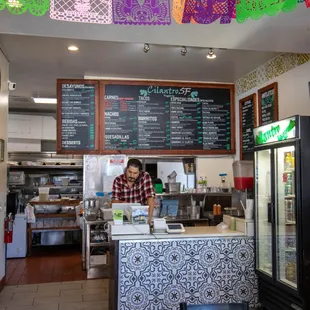 Inside of Cilantro SF Taqueria