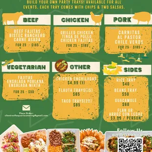 Catering now available for all event types!