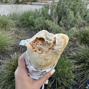 Super burrito with chorizo
