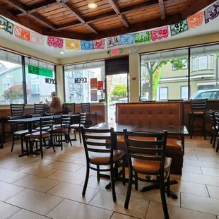 the interior of a mexican restaurant