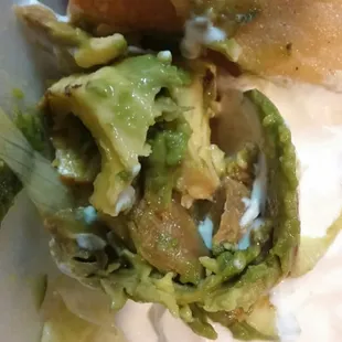 Our slightly browned avacado.