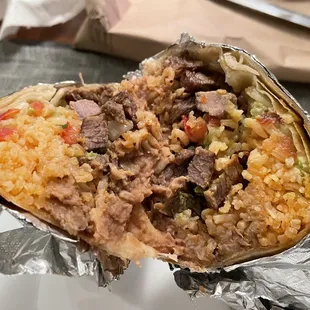 Carna asada burrito!