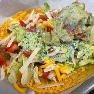 Ground beef taco with all the Fixins!