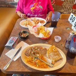 a woman eating a meal