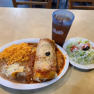 Super Burrito combo plate