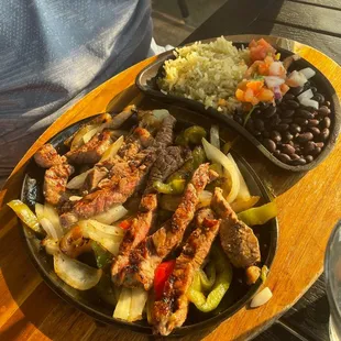 Steak fajitas