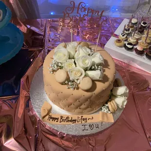 My birthday cake, forrero rocher inside, was devoured! Custom made just as I wanted !